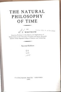 The Natural Philosophy of Time