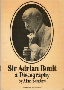 Sir Adrian Boult a Discography