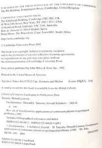 Geodynamics - Second Edition