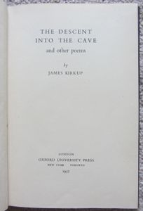 The Descent into the Cave, and other Poems