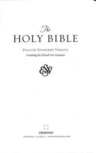 The Holy Bible, English Standard Version (ESV Bible, The Personal Reference Edition)