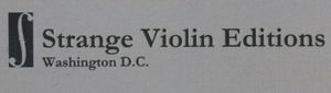 Strange Violin Editions