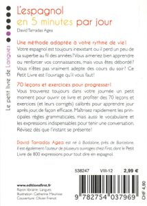 L'Espagnol En 5 Minutes Par Jour