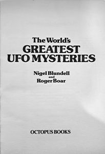 The World's Greatest UFO Mysteries