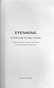 Evensong - Notes from the Choir