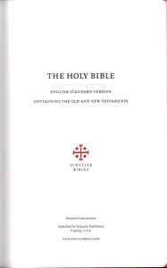 The Holy Bible, English Standard Version (Personal Size Quentel)