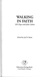 Walking in Faith: 365 Days with John Calvin