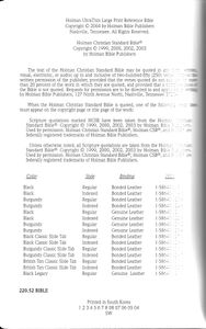 Holman Christian Standard Bible (Holman UltraThin Large Print Reference Bible)