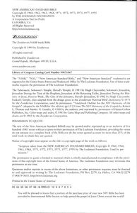 The Zondervan NASB Study Bible