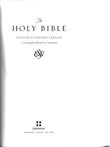 The Holy Bible, English Standard Version (ESV Bible, The Single Column Journaling Bible)