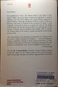 The Tibetan Book of the Dead: or The After-Death Experiences on the Bardo Plane, according to Lama Kazi Dawa-Samdup's English Rendering