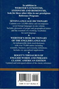 Webster's Synonyms Antonyms And Homonyms