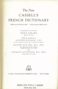 The New Cassell's French Dictionary