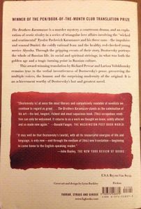 The Brothers Karamazov: A Novel in Four Parts with Epilogue