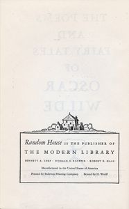 The Poems and Fairy Tales of Oscar Wilde