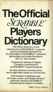 The Official Scrabble Players Dictionary