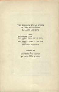 The Bobbsey Twins In The Country