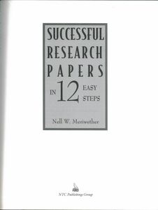 Successful Research Papers In 12 Easy Steps