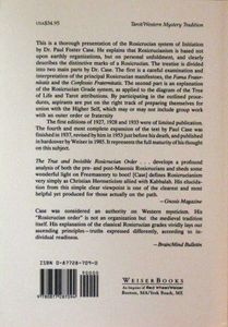 The True And Invisible Rosicrucian Order