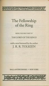 The Fellowship of the Ring