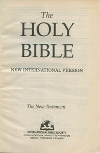 Holy Bible The New Testament