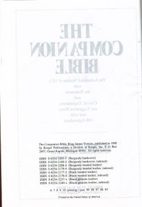 The Companion Bible