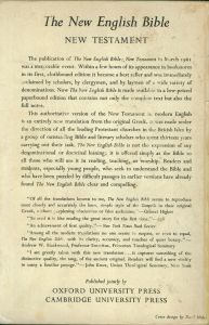 The New English Bible New Testament