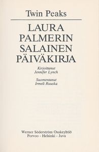 Twin Peaks: Laura Palmerin salainen päiväkirja