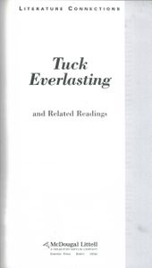Tuck Everlasting And Related Readings