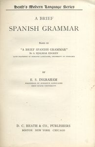 Brief Spanish Grammar