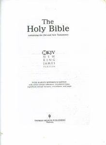 Holy Bible (New King James Version) (Wide Margin Center-Column Reference Edition)