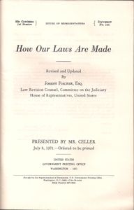 How Our Laws Are Made