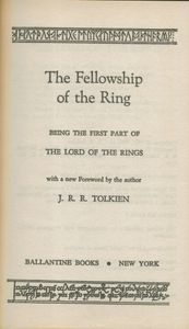 The Fellowship of the Ring