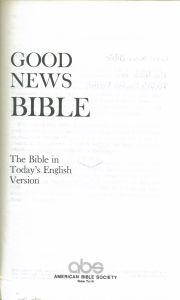 Good News Bible (Today's English Version)