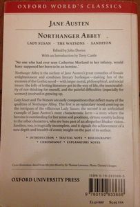 Northanger Abbey, Lady Susan, The Watsons, and Sandition