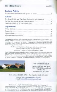 The Berean Searchlight (June 2013)