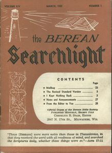 The Berean Searchlight (March, 1935)