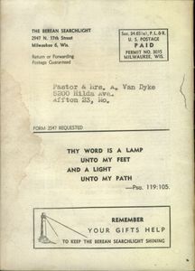 The Berean Searchlight (March, 1935)
