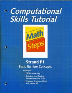 Computational Skills Tutorial - Houghton Mifflin Math Steps - Strand P1 (Basic Number Concepts)