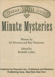 Great Little Book Of Minute Mysteries