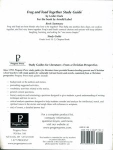 Frog And Toad Together Study Guide