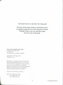 Frog And Toad Together Study Guide