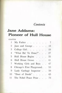 Jane Addams (Pioneer Of Hull House)