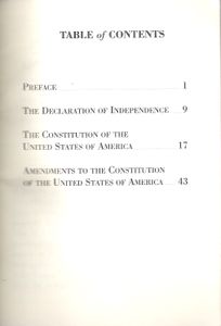 The Declaration Of Independence And The Constitution Of The United States Of America