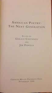 American Poetry: The Next Generation