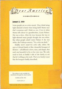 Color Me Dark (The Diary Of Nellie Lee Love, The Great Migration North - Chicago, Illinois, 1919)