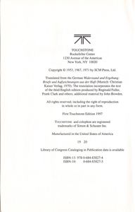 Dietrich Bonhoeffer: Letters & Papers From Prison