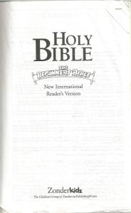 (Holy Bible) The Beginner's Bible (New International Reader's Version)