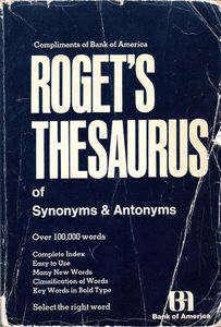 Roget's Thesaurus Of Synonyms & Antonyms