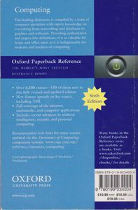Oxford Dictionary of Computing (Sixth Edition)